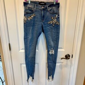 Women’s SZ 6L Express Stretch+ Performance Mid-Rise Embellished Ankle Legging